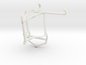 Controller mount for PS4 & Xiaomi Mi 11X - Top in White Natural Versatile Plastic