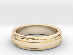 Man's Wedding Band M-004 in 14K Yellow Gold