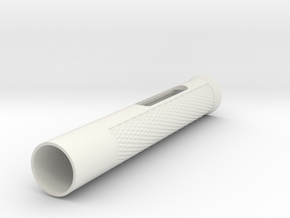 Grip for Wacom Pro Pen 1 & 2 (Knurling Pattern) in White Natural Versatile Plastic
