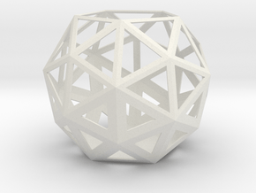gmtrx 144 mm lawal pentakis dodecahedron   in White Natural Versatile Plastic