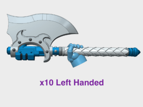 10x Left-handed Energy Axe: Lenaeran in Tan Fine Detail Plastic