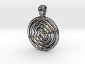 Wavelets [pendant] in Polished Silver