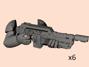 28mm pulse rifle M41A hands in Smoothest Fine Detail Plastic