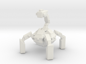 Spider-Mech Robot in White Natural Versatile Plastic