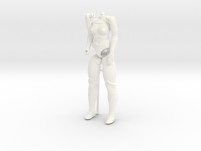 Zilora Full Body(No Head)  with Axe VINTAGE in White Processed Versatile Plastic