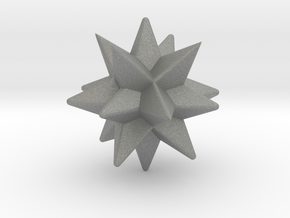 Great Deltoidal Icositetrahedron - 1 Inch - V2 in Gray PA12