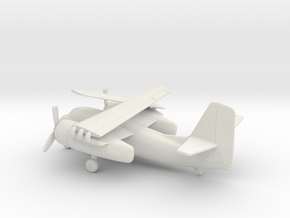 Grumman S2-F Tracker (folded wings) in White Natural Versatile Plastic: 1:144