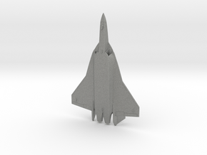 Airbus FCAS Next Generation Fighter Concept in Gray PA12: 6mm