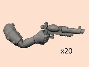 28mm Space evil elf pistol right arm in Smoothest Fine Detail Plastic