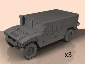 1/100 HMMWV M998 tented (low detailed) in White Processed Versatile Plastic