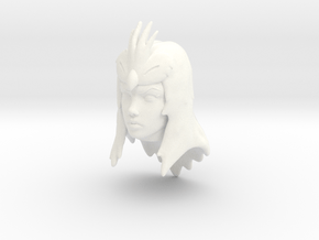 Enchantress Head VINTAGE in White Processed Versatile Plastic