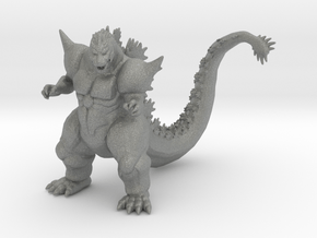 Super Godzilla kaiju monster miniature model in Gray PA12