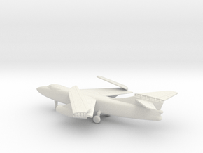Douglas A3D-2 Skywarrior (folded wings) in White Natural Versatile Plastic: 6mm