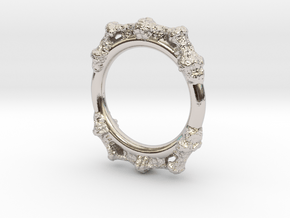 Kaleidoscopic Iterated Function System Ring 16.3mm in Platinum