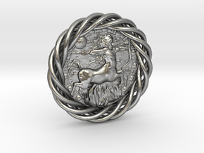 Sagittarius--inTorquesrahmen in Natural Silver