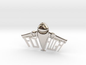 FLYHIGH: Plane Necklace 4inch in Platinum