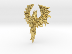 Phoenix of Life (Small) in Polished Brass