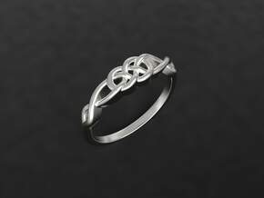 Celtic Knot ring in Polished Silver: 7 / 54