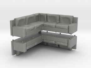 Corner Sofa (x2) 1/100 in Gray PA12