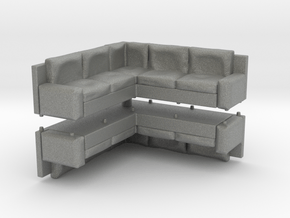 Corner Sofa (x2) 1/120 in Gray PA12