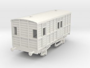 o-76-garstang-knott-end-passenger-brake-coach in White Natural Versatile Plastic