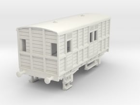 o-100-garstang-knott-end-lms-passenger-brake-coach in White Natural Versatile Plastic