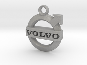 Volvo Iron Mark Badge Keychain in Aluminum