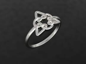 Celtic Knot ring in Polished Silver: 7 / 54