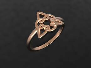 Celtic Knot ring in 14k Rose Gold: 7 / 54