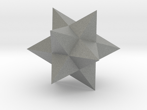 Small Stellated Dodecahedron - 1 inch in Gray PA12