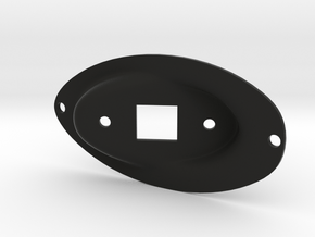 Strat-compatible USB-B JackPlate in Black Premium Versatile Plastic