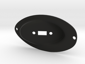 Strat-compatible USB micro-B JackPlate in Black Premium Versatile Plastic