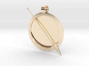 Spartan Soldier Pendant in 14k Gold Plated Brass