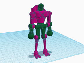 Acrolex Micronauts Figure in Pink Processed Versatile Plastic