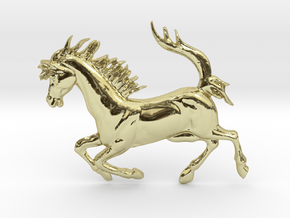 Ferrari logo lapel pin in 18k Gold Plated Brass
