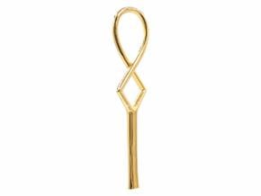 Duality & Unity Ankh Pendant in 18k Gold Plated Brass