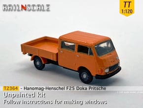 Hanomag-Henschel F25 Doka Pritsche (TT 1:120) in Smooth Fine Detail Plastic
