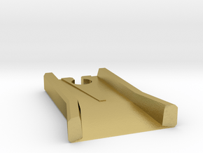 Thomas Minis Brio to Floor Track Adapter in Natural Brass