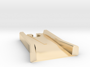 Thomas Minis Brio to Floor Track Adapter in 14k Gold Plated Brass