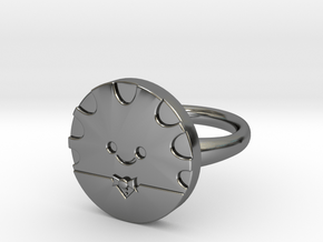 Peppermint Butler Ring (Large) in Fine Detail Polished Silver