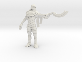 Mummy Swordsman in White Natural Versatile Plastic