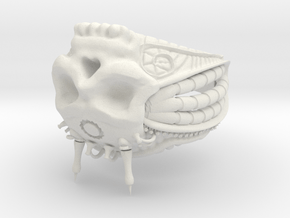 steampunk skull in White Natural Versatile Plastic: 5 / 49