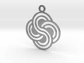 Roundway C.C Pendant in Natural Silver