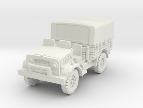 Bedford MWD early (closed) 1/72 in White Natural Versatile Plastic
