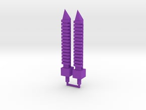 SmashBreaker Sword Dual Set in Purple Processed Versatile Plastic