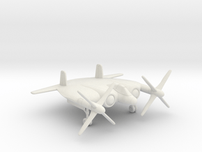 Vought XF5U-1 "Flying Flapjack" in White Natural Versatile Plastic: 1:144