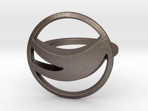 Globemed Ring, Original  in Polished Bronzed Silver Steel