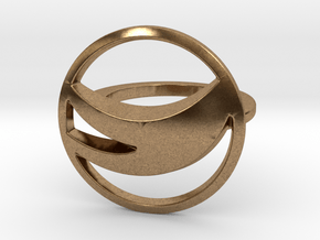 Globemed Ring, Original  in Natural Brass