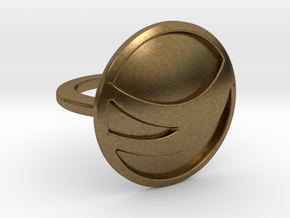 Globemed Ring, Filled in Natural Bronze