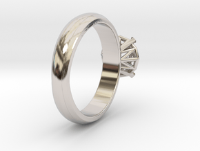 Frame diamond Ring in Platinum: 6 / 51.5